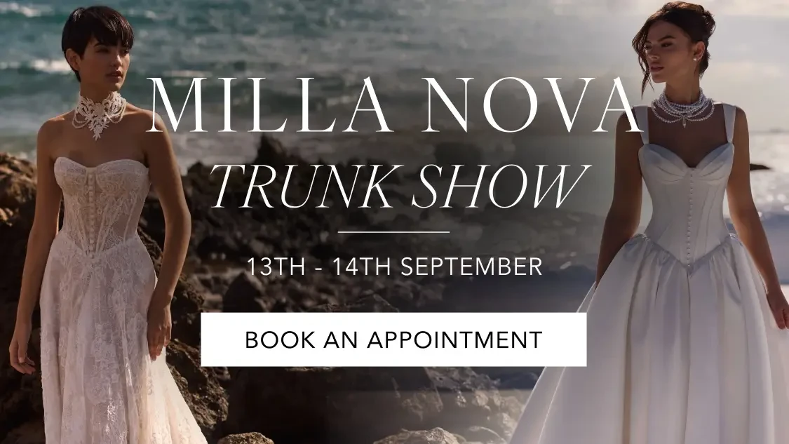 Milla Nova Trunk Show Banner for Mobile