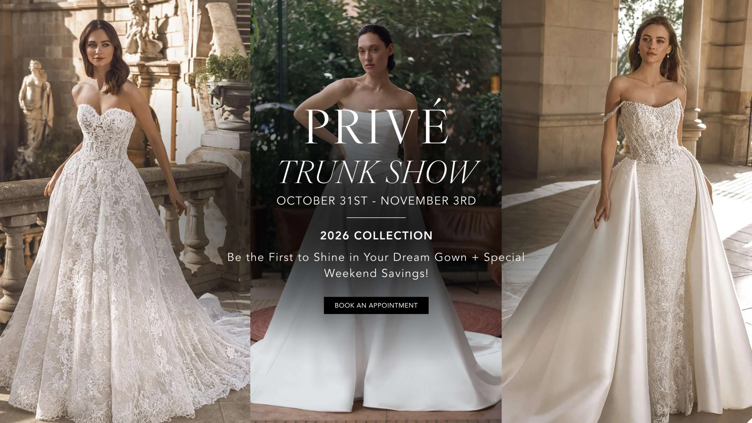 Privé Trunk Show Banner